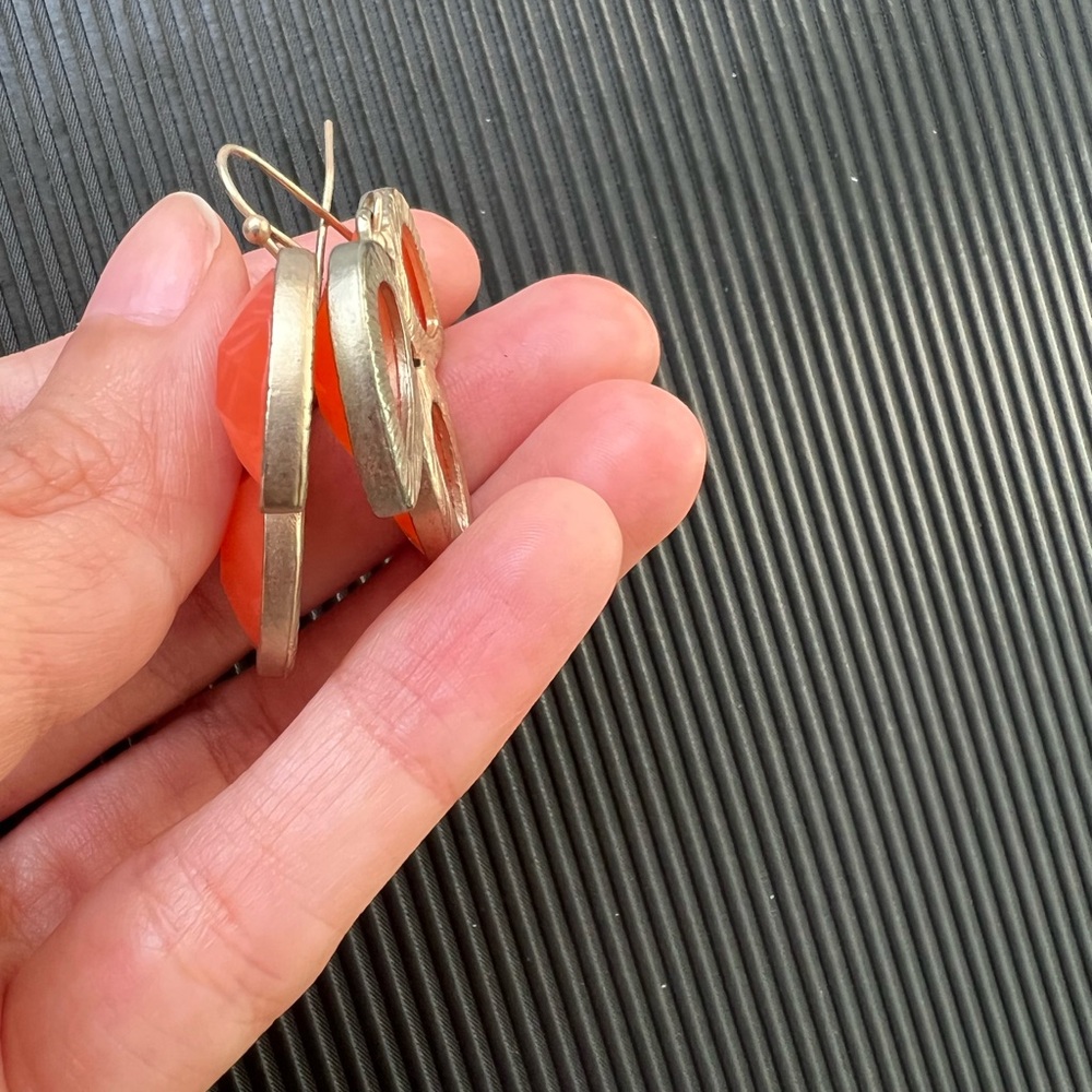 Bundle Baublebar Drop Statement Earrings Gold Ora… - image 4